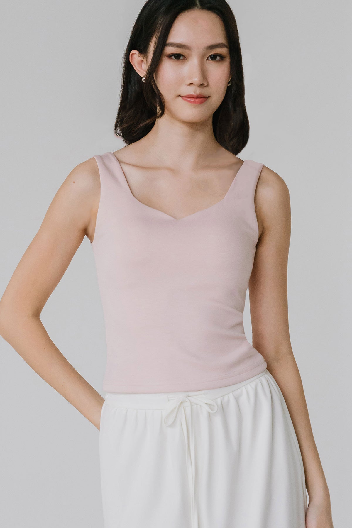 Fenna Padded Top (Soft Pink)