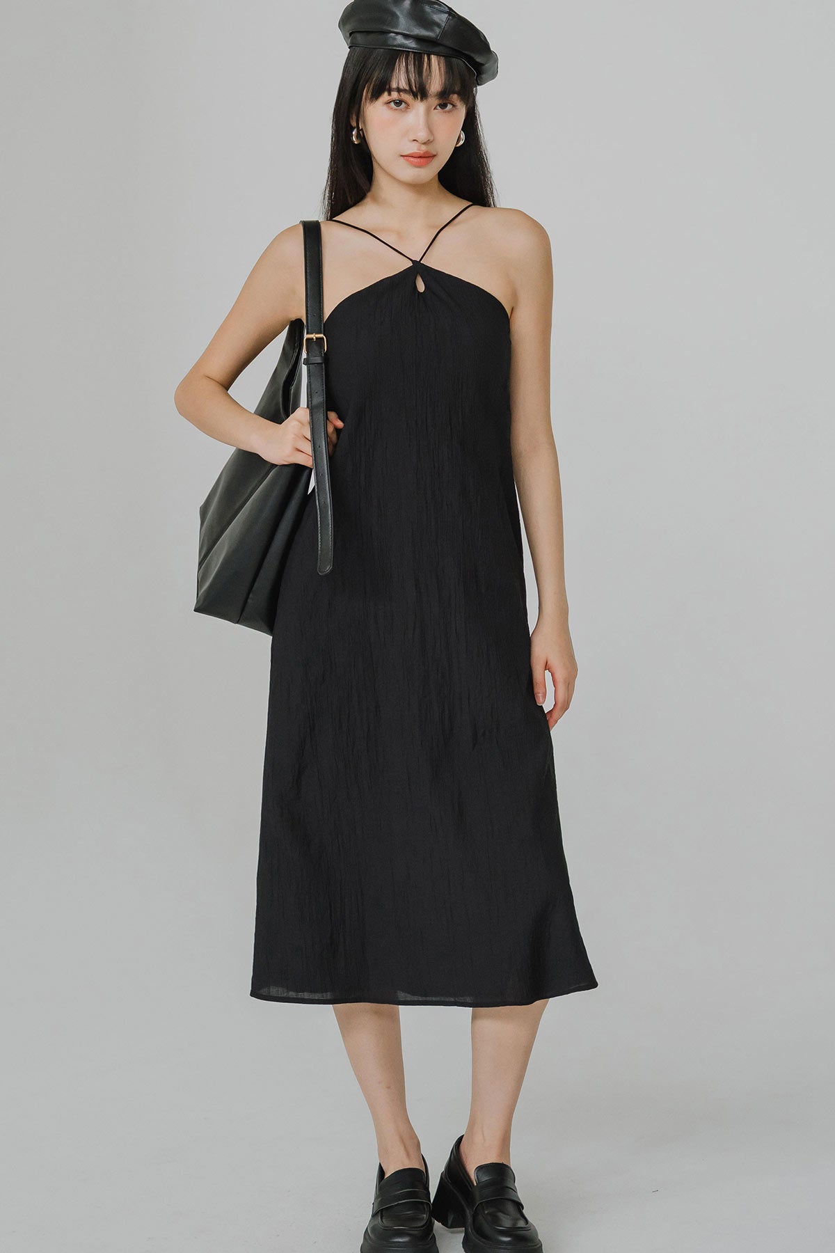 Chasing Sunset Padded Dress (Black)