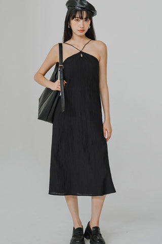 Chasing Sunset Padded Dress (Black)