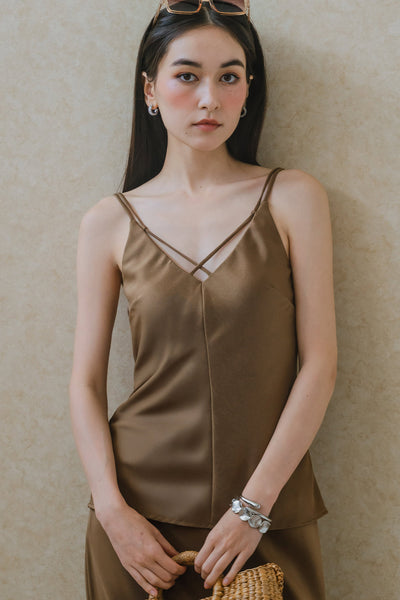 The Muse Padded Top (Brown)