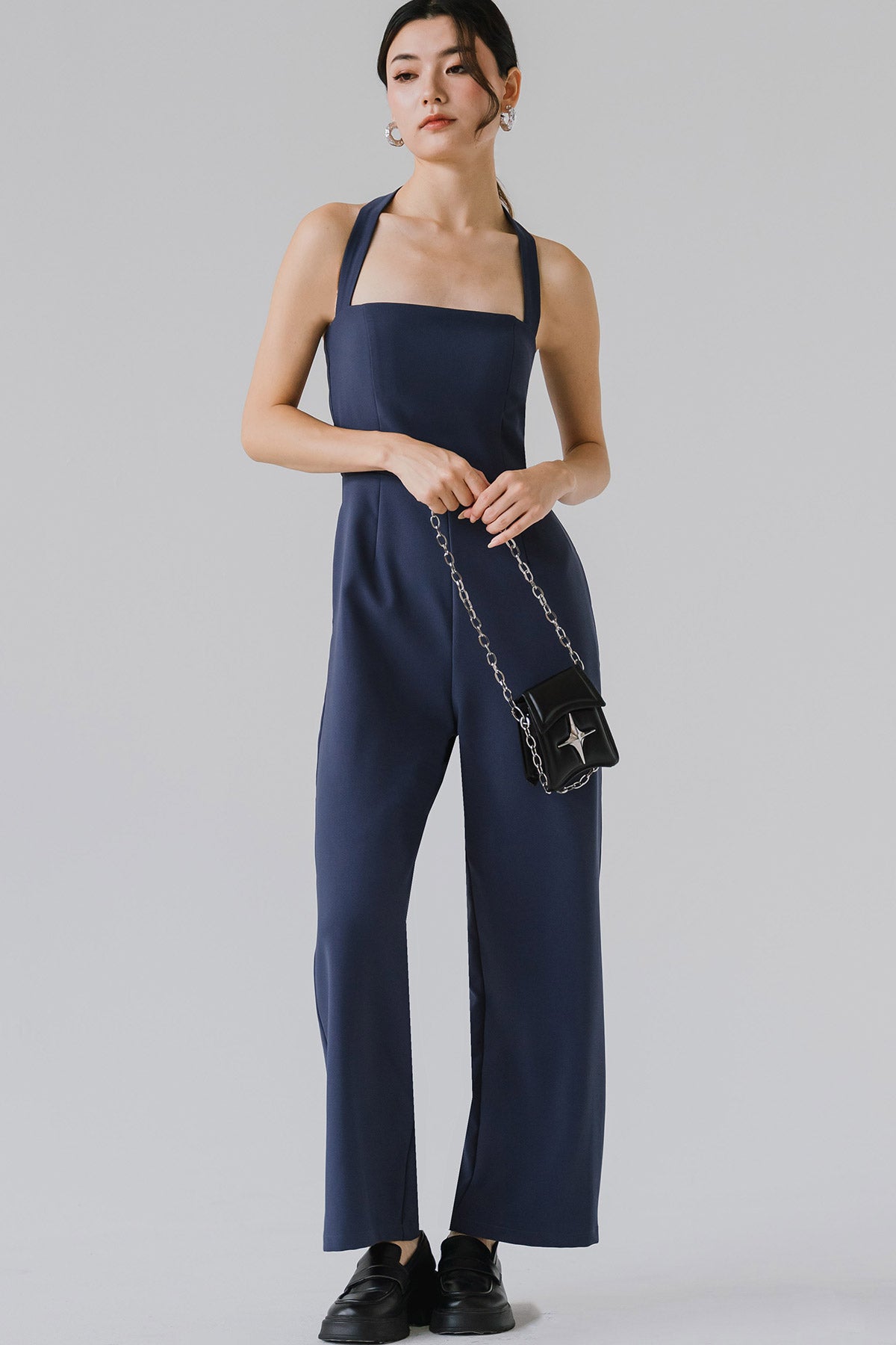 Carla Padded Jumpsuit (Navy)