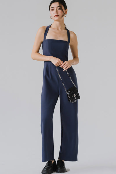 Carla Padded Jumpsuit (Navy)