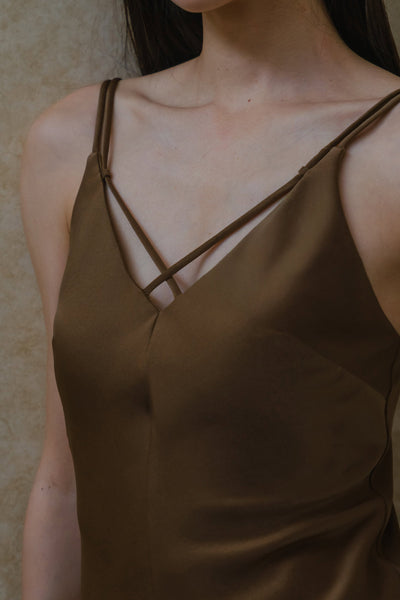 The Muse Padded Top (Brown)