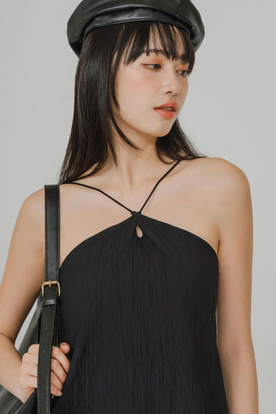 Chasing Sunset Padded Dress (Black)