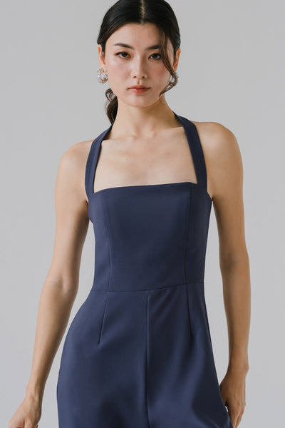 Carla Padded Jumpsuit (Navy)