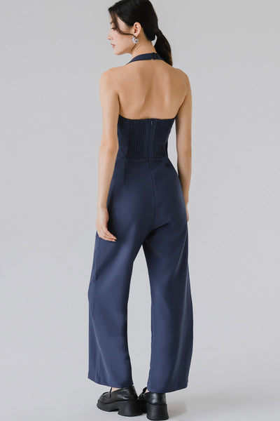 Carla Padded Jumpsuit (Navy)