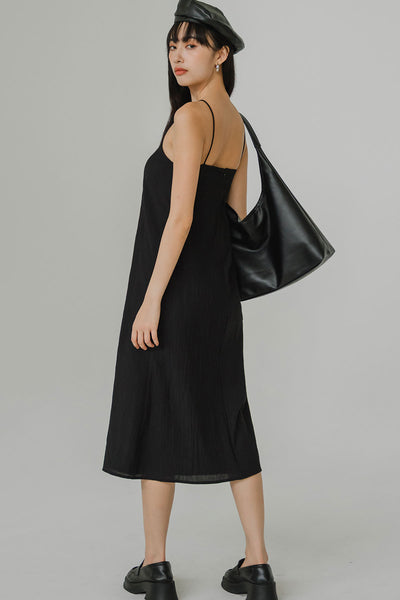 Chasing Sunset Padded Dress (Black)