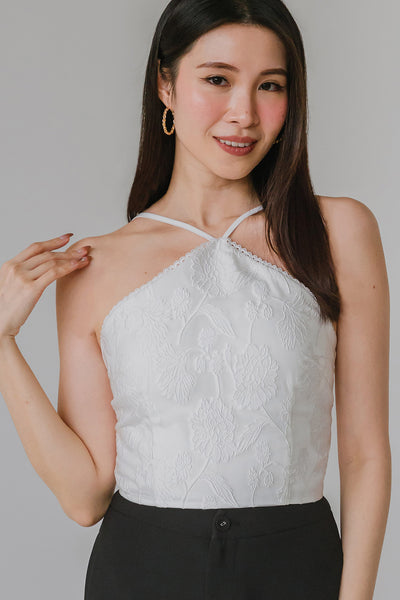 First Bloom Padded Top (White)