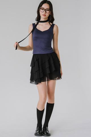 Fenna Padded Top (Navy Blue)