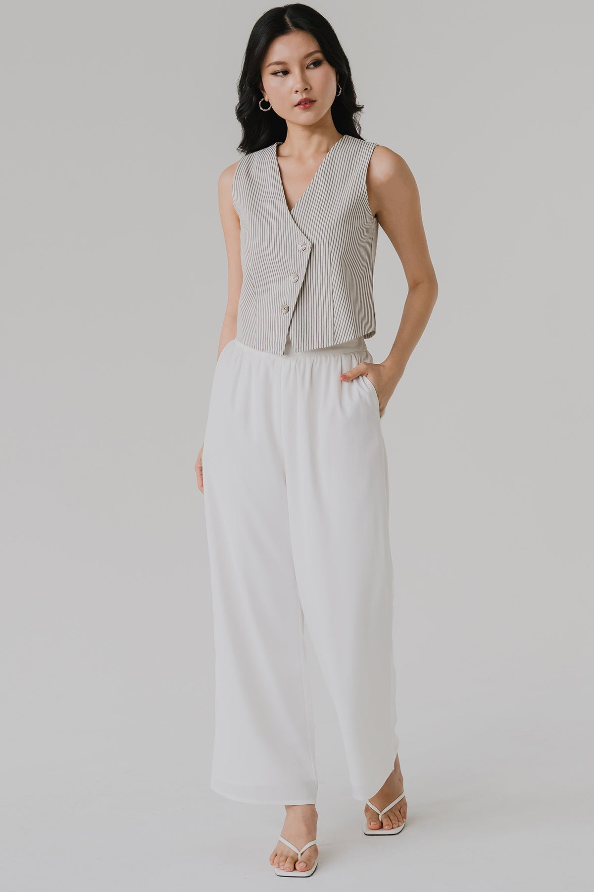 Ingrid Vest (Pinstripe)