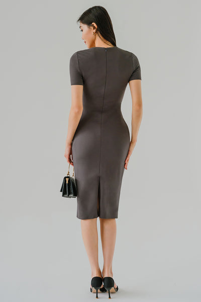 Dynamic Knotted Dress (Grey)