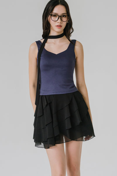 Fenna Padded Top (Navy Blue)