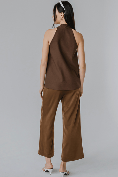 Vera Linen Vest (Umber)