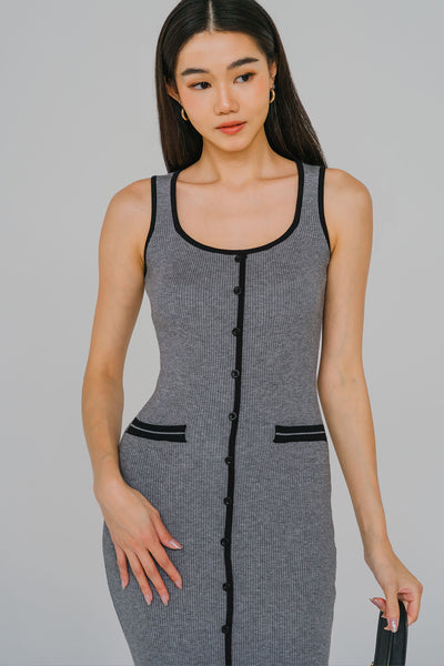 Smitten Knit Dress (Grey)