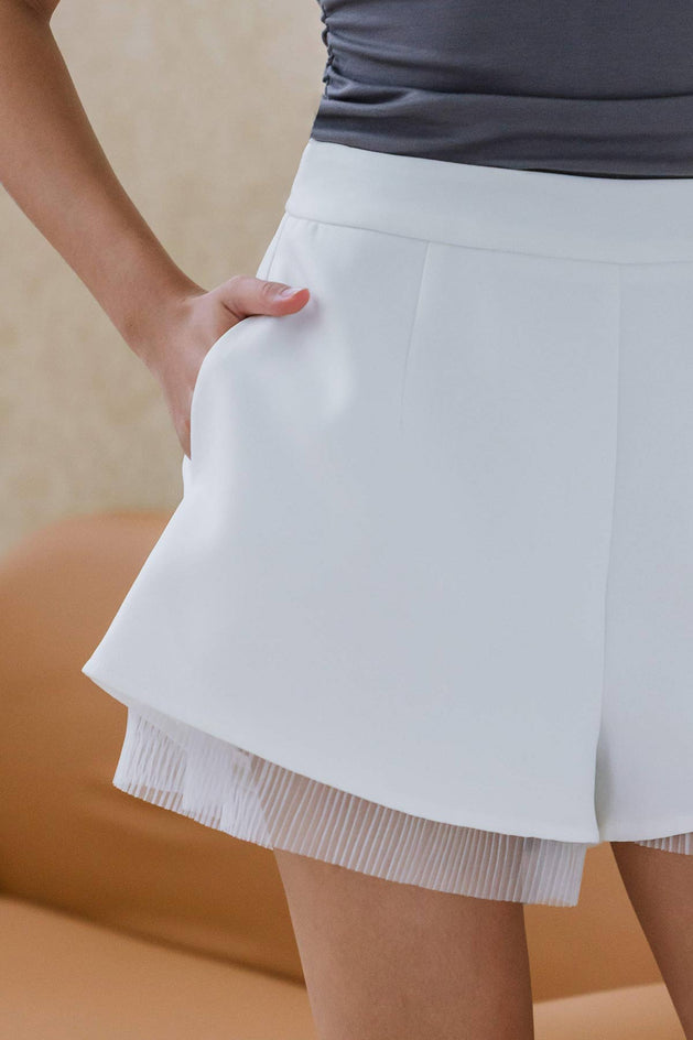 Margo Mesh Shorts (White)