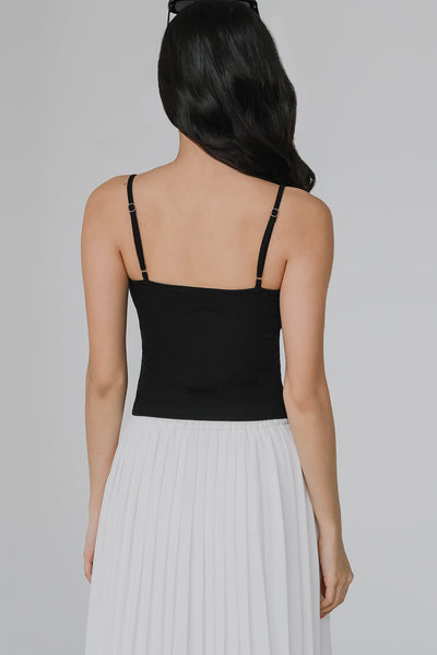 Blaire Padded Sweetheart Cami (Black)