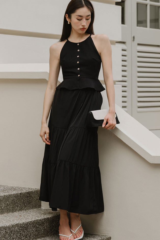 Lyra Halter Top (Black)
