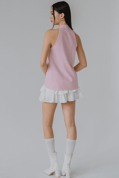 Vera Linen Vest (Pink)