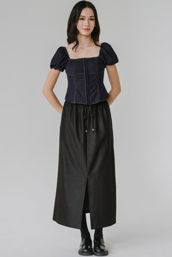 Colette Padded Top (Midnight Blue)