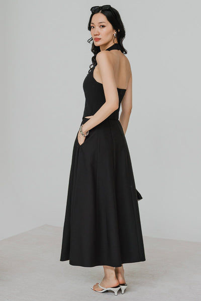 Aura Padded Halter Top (Black)