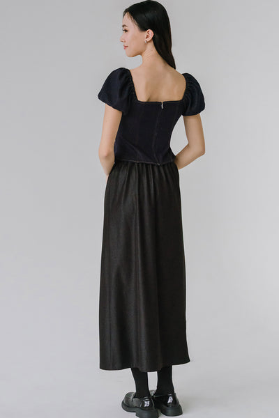 Colette Padded Top (Midnight Blue)