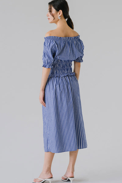 Venice Two-Way Dress (Blue Stripes)