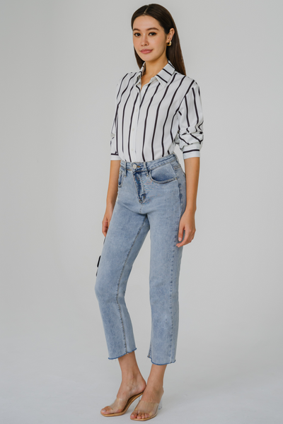 Amore Stripe Shirt (White)