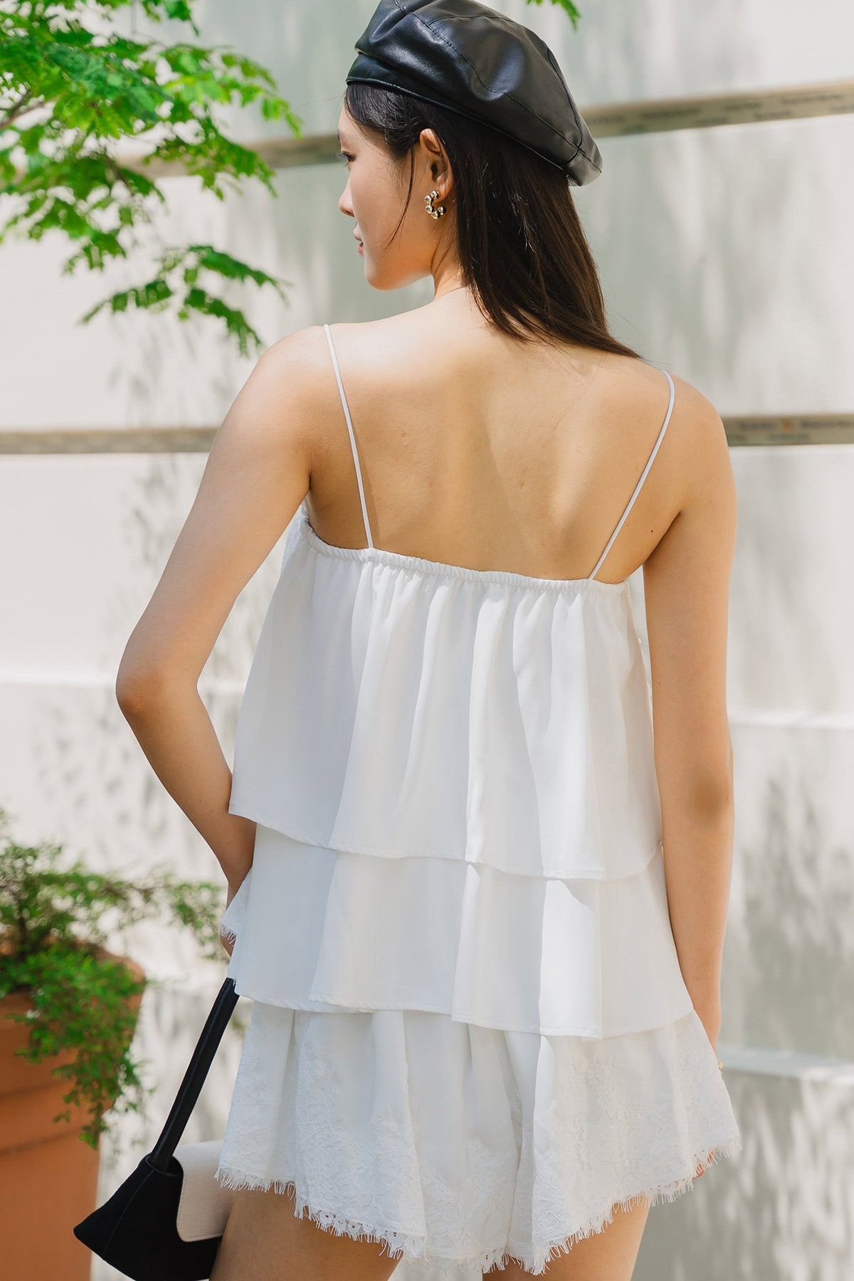 Restock* Nellie Lace Romper (White)