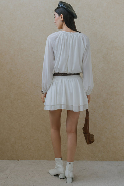 Santorini Romper Dress (White)