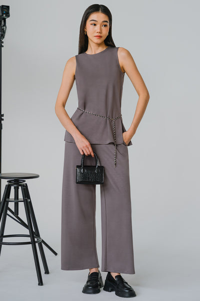 Flo Belted Top (Slate)