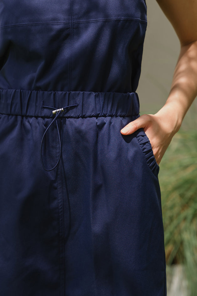 Rochelle Drawstring Skirt (Navy)