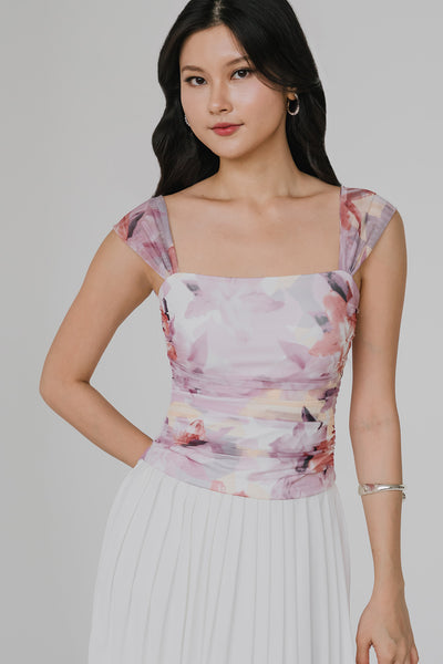Florence Padded Mesh Top (Pastel)