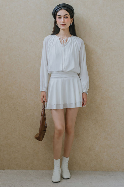 Santorini Romper Dress (White)
