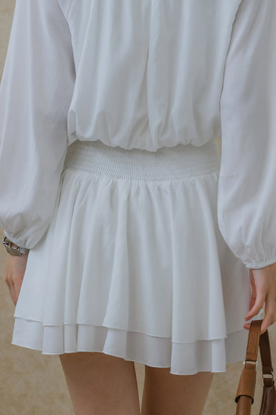 Santorini Romper Dress (White)