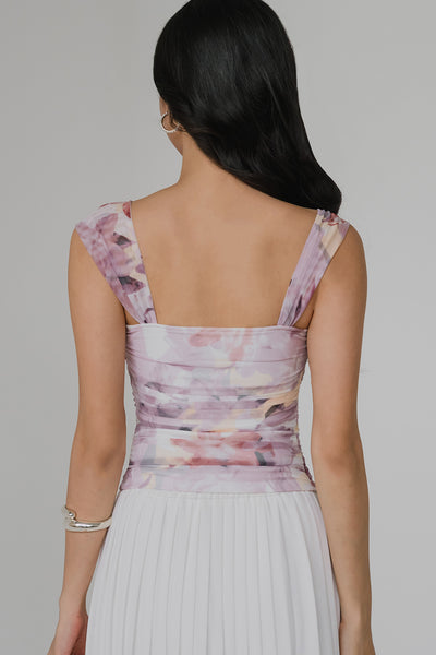 Florence Padded Mesh Top (Pastel)