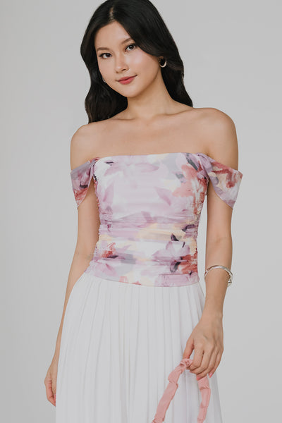 Florence Padded Mesh Top (Pastel)
