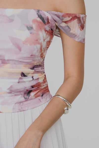 Florence Padded Mesh Top (Pastel)