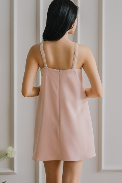 Pearl Dust Romper Dress (Pink)