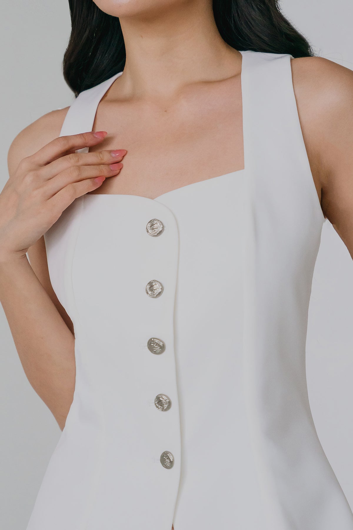 Rissa Vest Top (White)