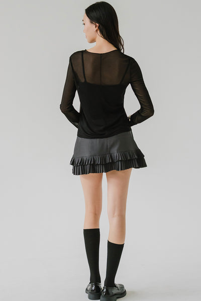 Amaryl Mesh 2-piece Top (Black)