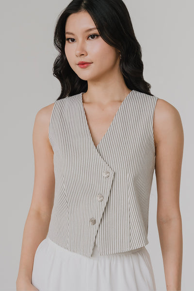 Ingrid Vest (Pinstripe)