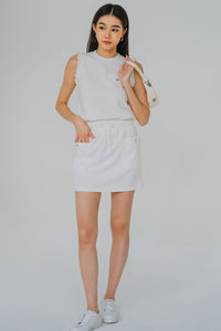 Monologue Tie Skort (White)