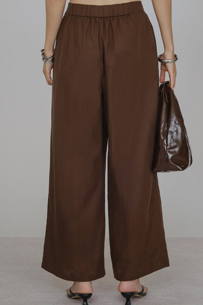 Leona Linen Pants (Brown)