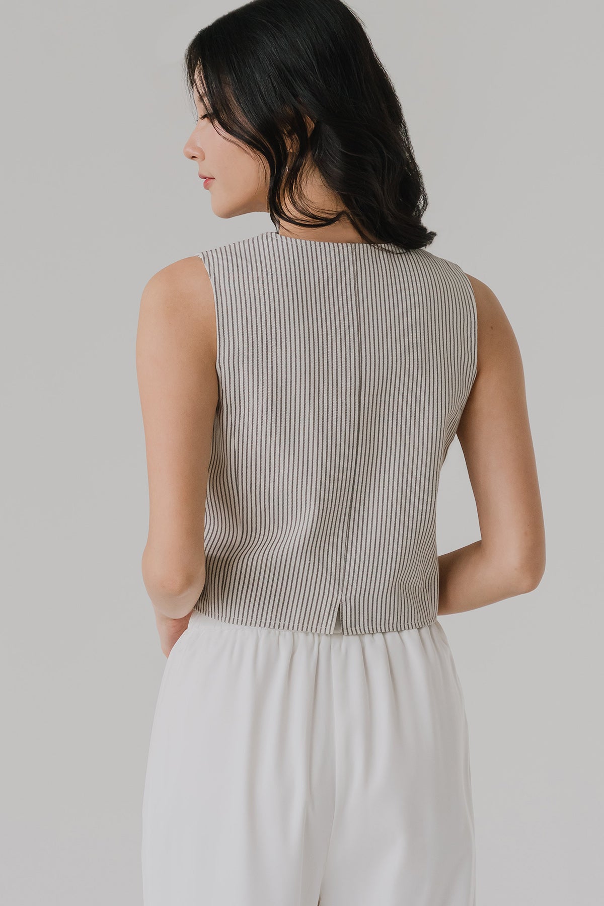 Ingrid Vest (Pinstripe)