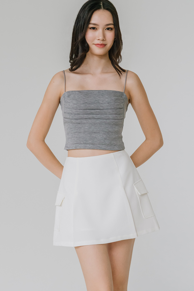 Talia Padded Cami Top (Grey)