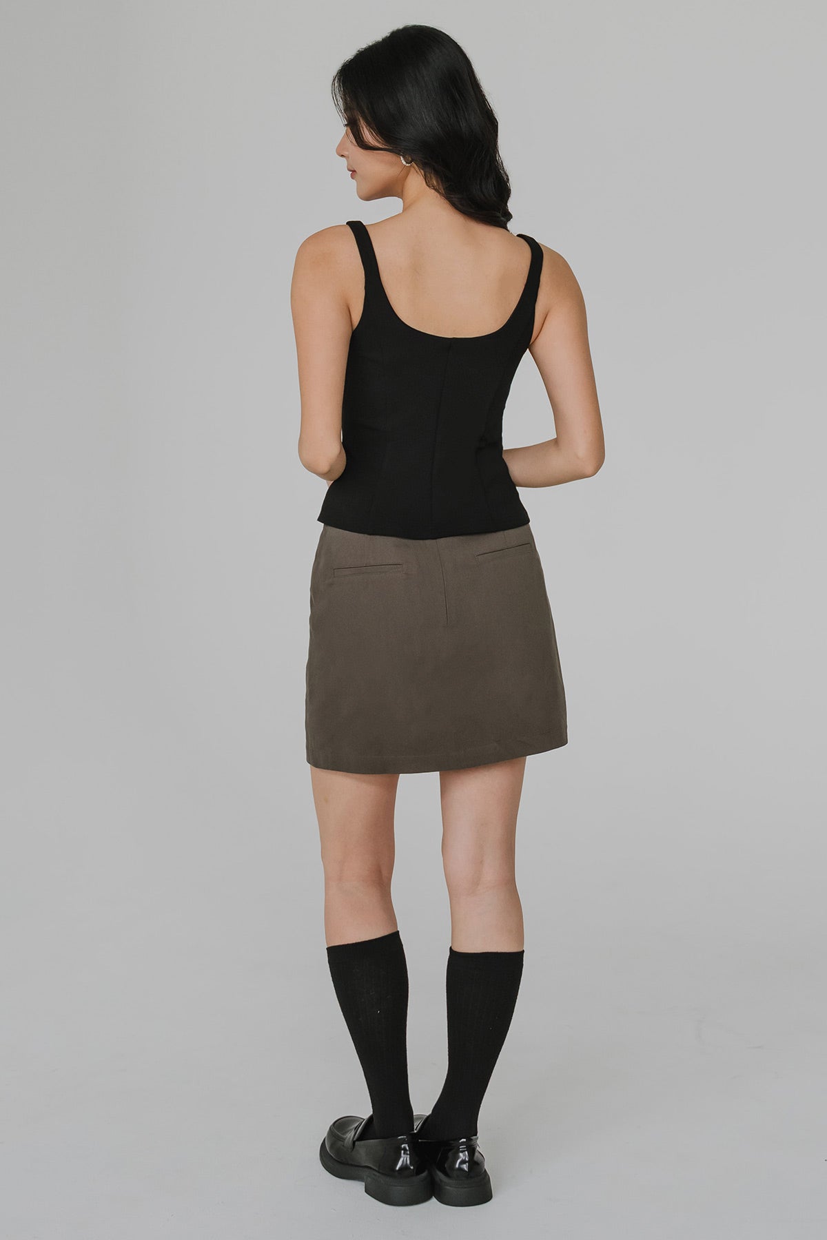Kezia Padded Tank Top (Black)