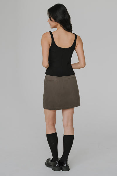 Kezia Padded Tank Top (Black)