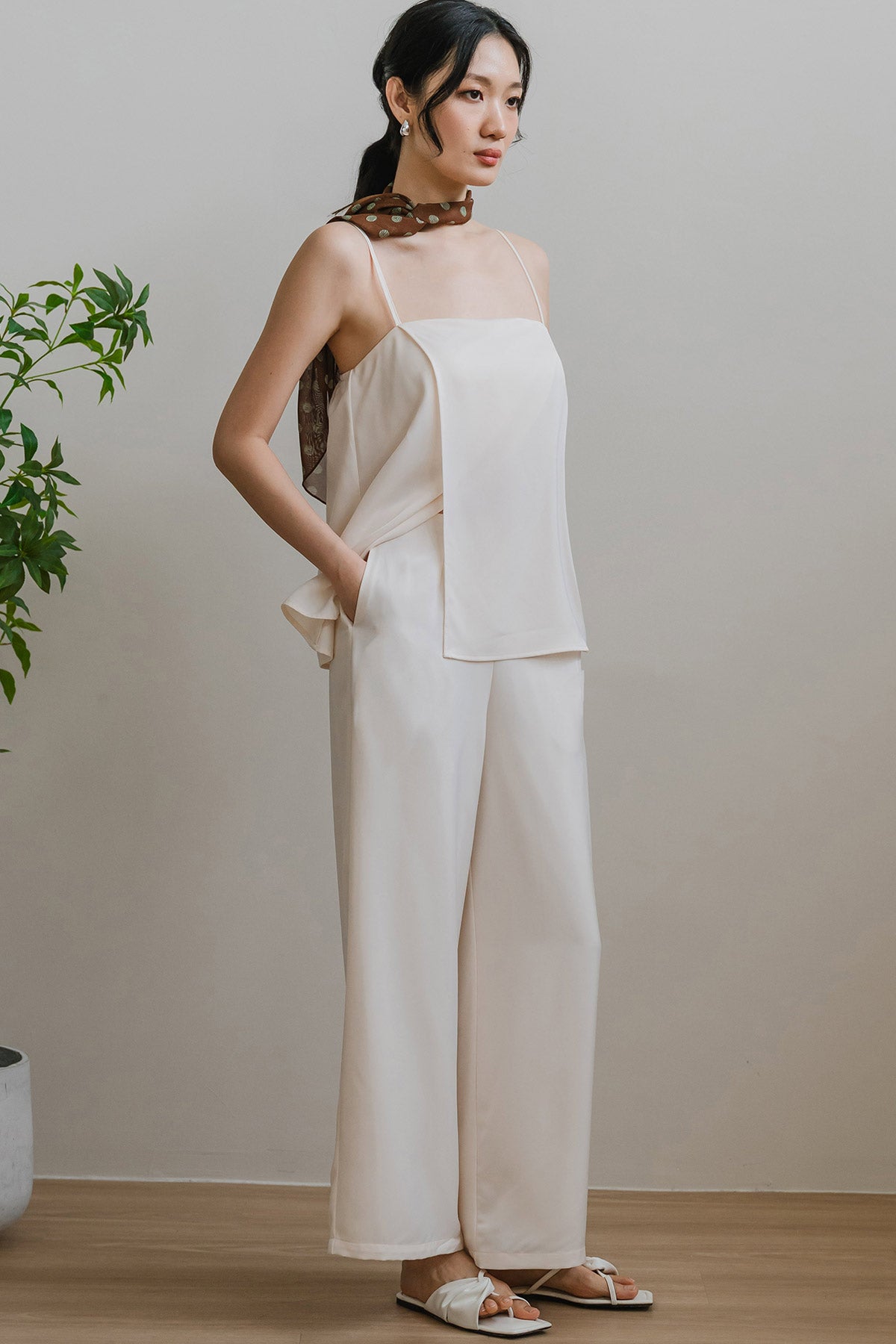Luna Flow Pocket Pants (Ecru)