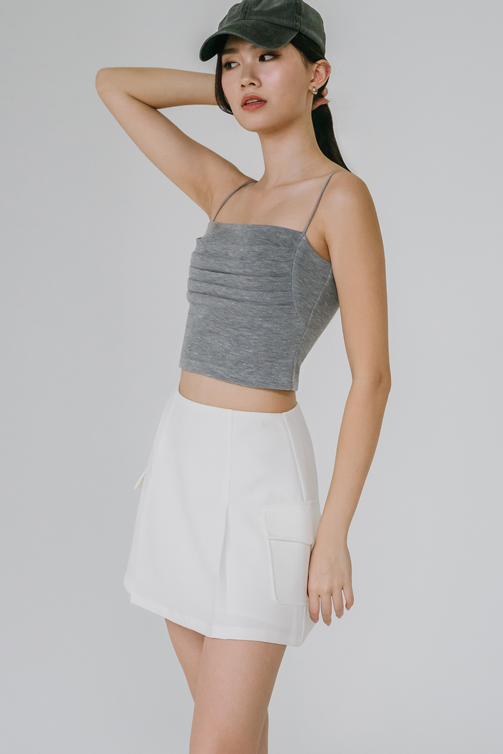 Talia Padded Cami Top (Grey)