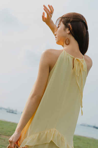Gaia Ruffle Dress (Yellow)